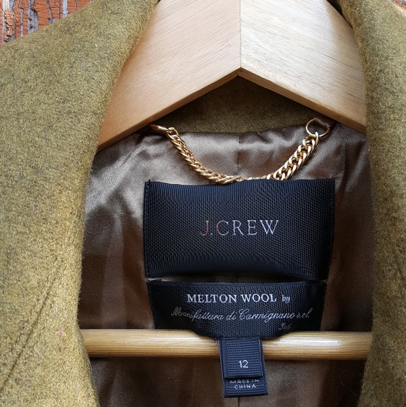 J. Crew Melton Wool side zip trench - Picture 3 of 8